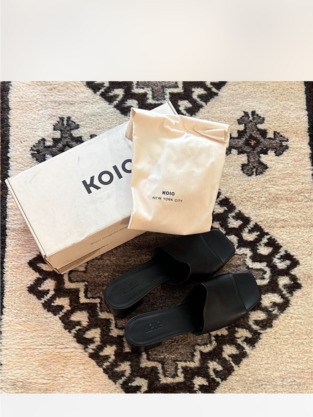 Like New KOIO Italian Heeled Mules